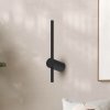 Milagro Lighting LED nástenné svetlo Swing, výška 30 cm, CCT, kov, čierna - ML1009
