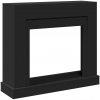 VidaXL Obostavba krbu, čierna, 100x30x87,5 cm, drevotrieska