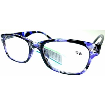 Berkeley Čítacie dioptrické okuliare plast čierno-fialové MC2197