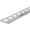 DS2/1 ukončovacia lišta ACARA, pre dizajnové stierky, nerez lesk, 2,5 mm, 2,5 m