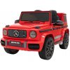 Joko Elektrické autíčko Mercedes Benz AMG G63 6x6 nosnosť 110kg pedál pre rodiča penové kolesá kožená sedadlo pohon 4x4 červená