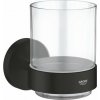 GROHE Essentials Držiak kefiek a pasty matné sklo/matná čierna 1022562430
