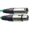 Stagg SMC3 CGR, kabel mikrofonní XLR/XLR, 3m, zelený