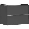 HANSGROHE Xelu Q závesná skrinka pod umývadlo, 2 zásuvky, 780 x 475 x 605 mm, diamantová matná sivá, rukoväť chróm, 54028000