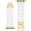 Anne Klein Remienok keramický biely pre Apple Watch 38/40/41 mm WK/1010GPWT38 WK/1010GPWT38 (WK/1010GPWT38)