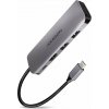 AXAGON HMC-5, USB 3.2 Gen 1 hub, porty 2x USB-A, HDMI, SD/microSD slot, PD 100W, kabel USB-C 20cm