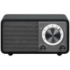 Sangean Genuine mini WR-7 čierny matný prenosný retro stolný rádioprijímač s Modrátooth