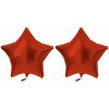 FOLAT Balón fóliový – hviezda, matná červená, 48 cm, 2 ks 8595596327959