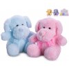 Mikro trading Pejsek plyšový - 15 cm - sedící s mašlí - 4 barvy
