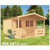 BPP Záhradná drevená chatka Júlia B2 s terasou 40 mm