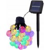GIRLANDA SOLÁRNE záhradné lampy 20 LED Viacfarebná