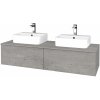 Dreja Kúpeľňová skrinka MODULE SZZ12 140 umývadlo Joy 3 - D01 Betón / D01 Betón