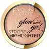 Jednorazový lisovaný rozjasňovač Eveline Cosmetics Makeup The zlatý 02 GENTLE GOLD 61 g