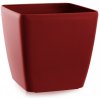 Flower Lover Kvetináč Quadrato Easy matt červená, 18 cm, 18 cm