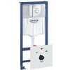 Grohe Rapid SL Predstenový inštalačný set na závesné WC, výška 1,13 m, ovládacie tlačidlo Nova Cosmopolitan, chróm 38813001-GR