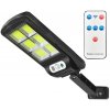 Verk 12276 Pouličné osvetlenie solárne 160 LED COB, IP67, 90 W, 15000 mAh čierne