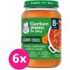 6x GERBER Organic 100% rastlinný príkrm cícer s paradajkovou omáčkou a mrkvou 190 g? VP-F167608