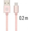 Swissten USB-C (Type-C) 0,2m ružový 43817