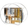 Stojan na noviny Present Time ROUND Chrome 42cm