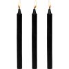Master Series Dark Drippers Fetish Drip Candles Set of 3 Black