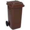 J.A.D. popolnica 120l plastová hnedá nádoba na odpad