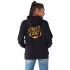 SANTA CRUZ mikina Thrasher Flame Dot P/O Hooded Mid Wt Boyfriend Sweatshirt Womens Blac