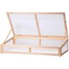 Dobar Drevený vyvýšený záhon so strechou 126 x 67 x 31,5 cm