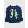 GAP 596128-01 Dětská mikina 3D dino Tmavě modrá - 3YRS