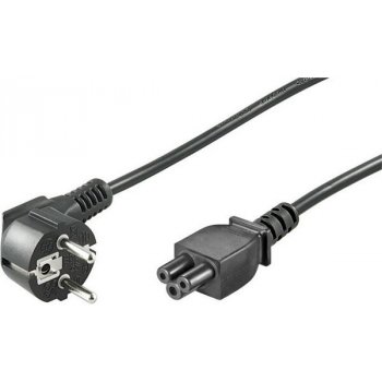 PremiumCord Kabel síťový 230V k notebooku 1m, trojlístek "Mickey Mouse" kpspt1