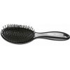 Eurostil Cushion Brush Bend Plast Bristle Colours 03202 - pneumatické kefy na rozčesávanie vlasov čierna