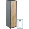 RIOMA NEW grafit/dub artisan 20, kancelárska vešiaková skriňa