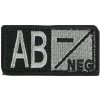 CONDOR OUTDOOR nášivka krvná skupina AB NEG VELCRO FOLIAGE