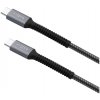 FIXED dátový kábel USB-C/USB-C Armor 1.2m grey