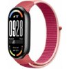 eses Nylonový remienok pre Xiaomi Smart Band 8, 9 a 10 - Rúžovo červený