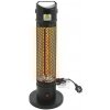 Compass | Podlahový infražiarič 1000W/230V IP44 čierna | CP0296