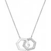 Hot Diamonds Strieborný náhrdelník s diamantom a topazmi DN230