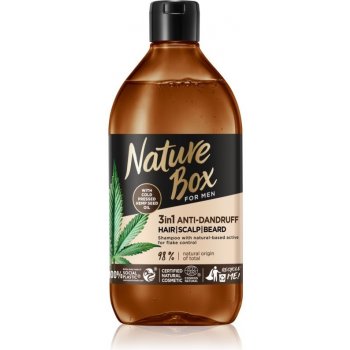 Nature Box Hemp Seed šampón proti lupinám 3v1 pre mužov 385 ml od 2,61 € -  Heureka.sk