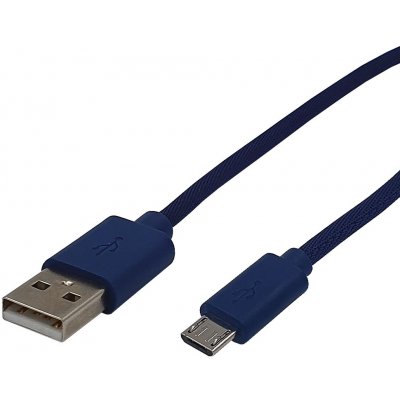 MKF USB12DB USB/micro USB, 1,2m, modrý