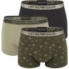 EMPORIO ARMANI - pánske boxerky 3PACK stretch cotton iconic Armani logo sage & black tones-XXL (98-102 cm)