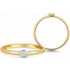 Sofia Diamonds zlatý zásnubný prsteň s diamantom GEMBG23733 13
