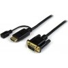 STARTECH HDMI Kabel - D -Sub (VGA) + Micro USB 2M Black (HD2VGAMM6)