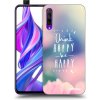 Picasee silikónový prehľadný obal pre Honor 9X Pro - Mysli pozitívne!
