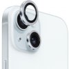 NORTHJO sklá s kovovým rámčekom na ochranu šošoviek zadného fotoaparátu pre iPhone 15 / 15 Plus - strieborná - možnosť vrátiť tovar ZADARMO do 30tich dní