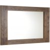 SAPHO - BRAND zrkadlo v drevenom ráme 100x80cm, morený smrek BA056S
