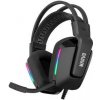 Headset Marvo H8619, 3,5 mm jack, USB 2.0 (H8619 BK) čierny