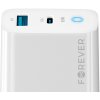 AppleMix 65W napájací adaptér / nabíjačka FOREVER - USB-A + USB-C pre Apple iPhone / iPad - biely
