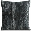 Zamatová dekoračná obliečka na vankúš BLINK 43 v čiernej farbe