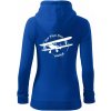 Still Plays With Planes - Mikina dámska trendy zipper s kapucňou - M ( Kráľovská modrá )