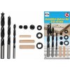 BGS DIY Súprava vrtákov do dreva a hmoždiniek | 6 - 10 mm | 43 ks (BGS 50405)