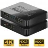 PremiumCord HDMI splitter 1-2 porty, s napájaním z USB, 4K, FULL HD, 3D 8592220013653